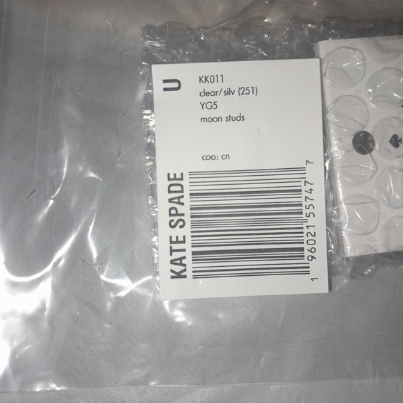 New Kate Spade Moon Earrings NWT - Picture 6 of 6